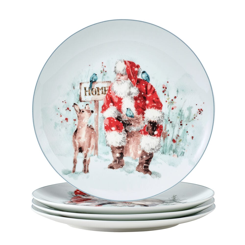 Magical Santa Set of 4 Salad Plates - Image 7