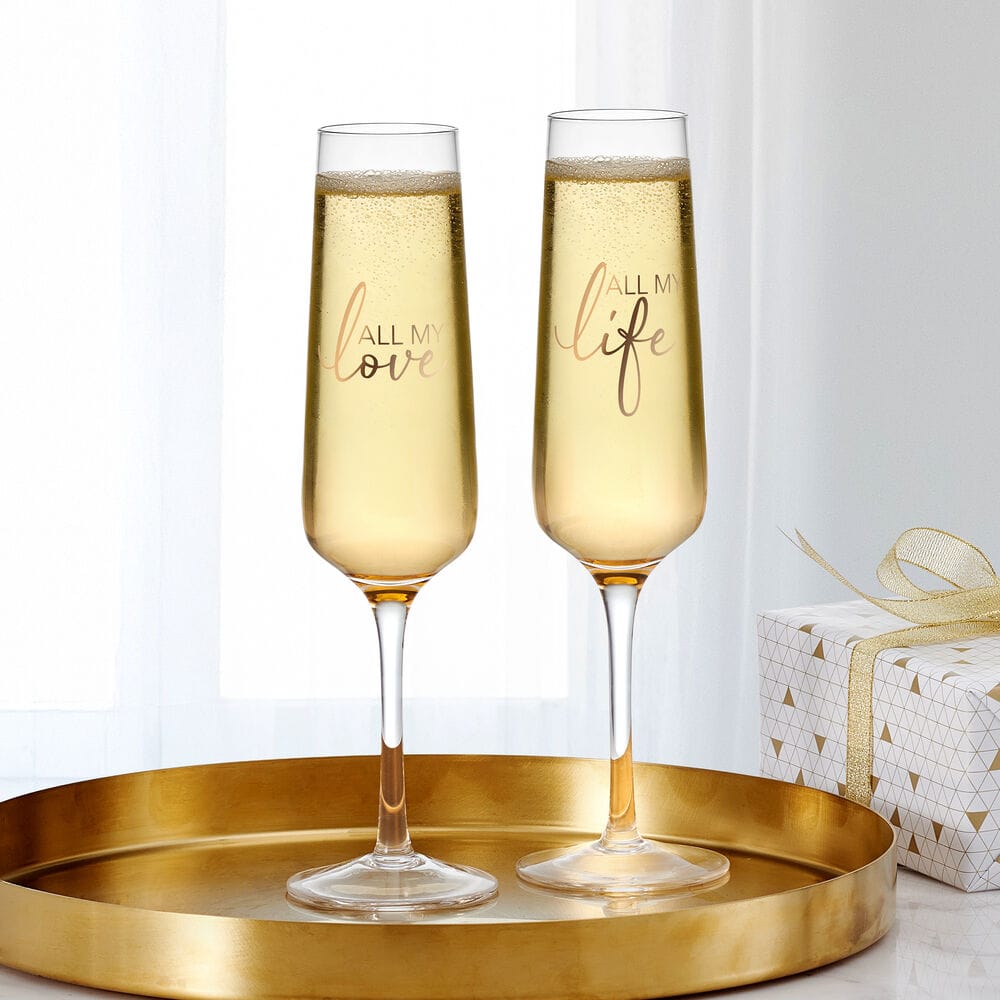 Champagne Flutes Set of 2 All My Life - Image 2
