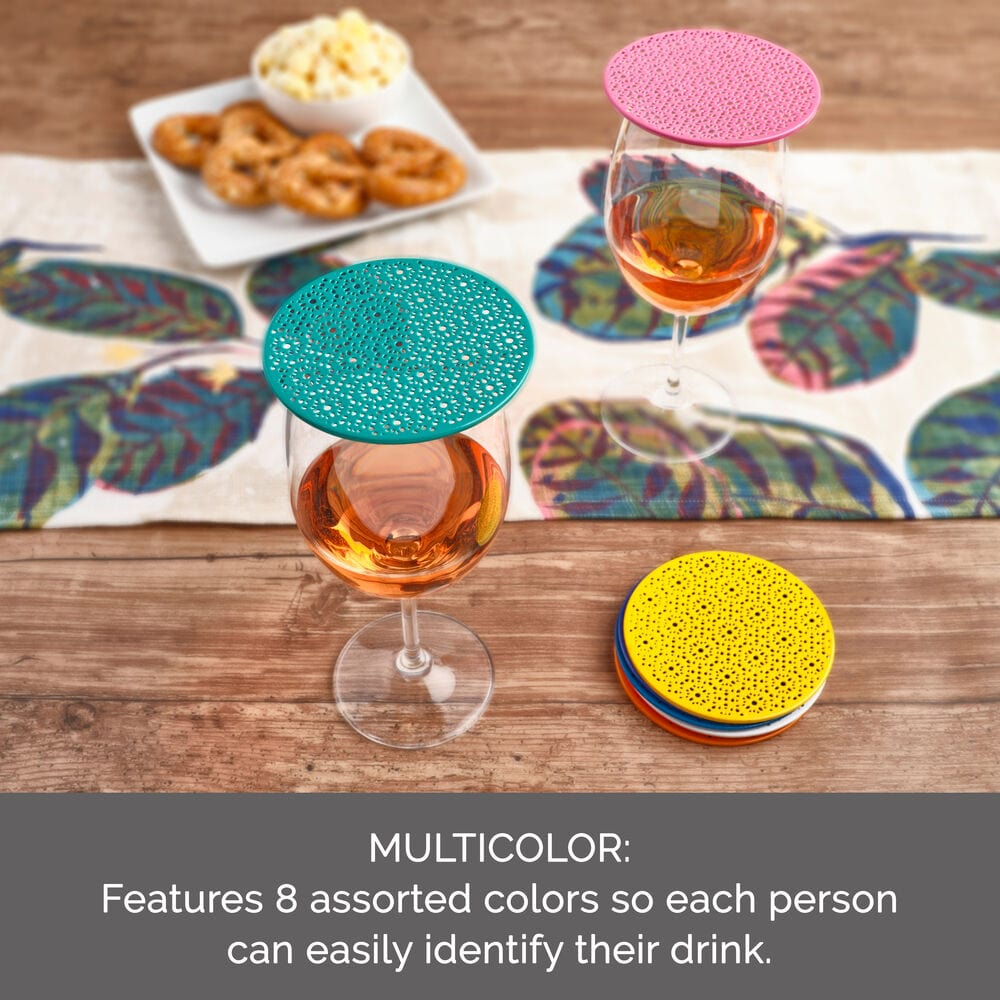 Assorted Colors Set of 8 Outdoor Drink Covers - Image 6