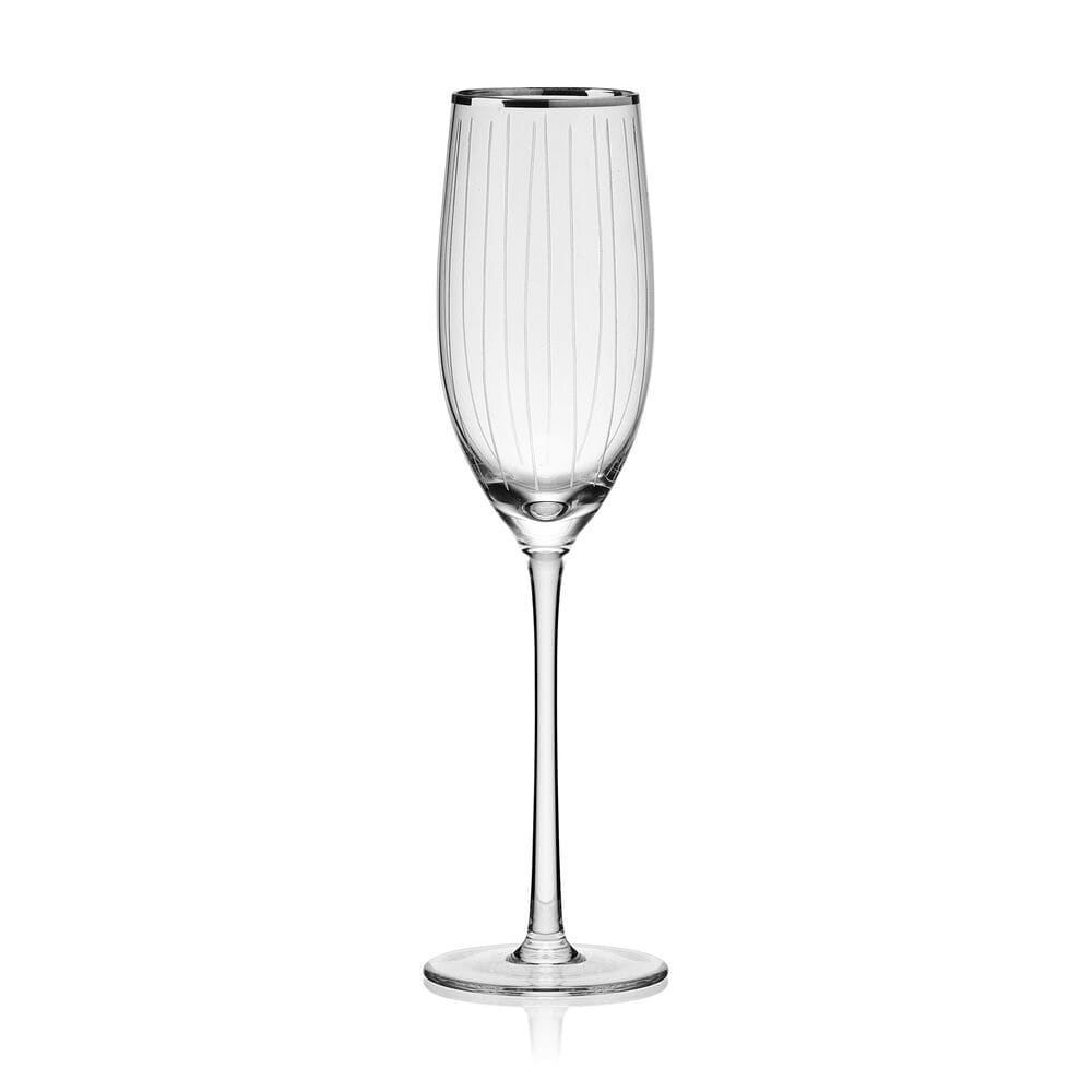 Cheers® Set of 4 Platinum Banded Flutes - Image 5