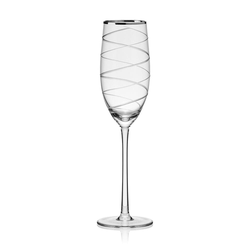 Cheers® Set of 4 Platinum Banded Flutes - Image 6