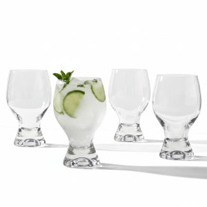 Gaia Set of 4 Goblet Beverage Glasses