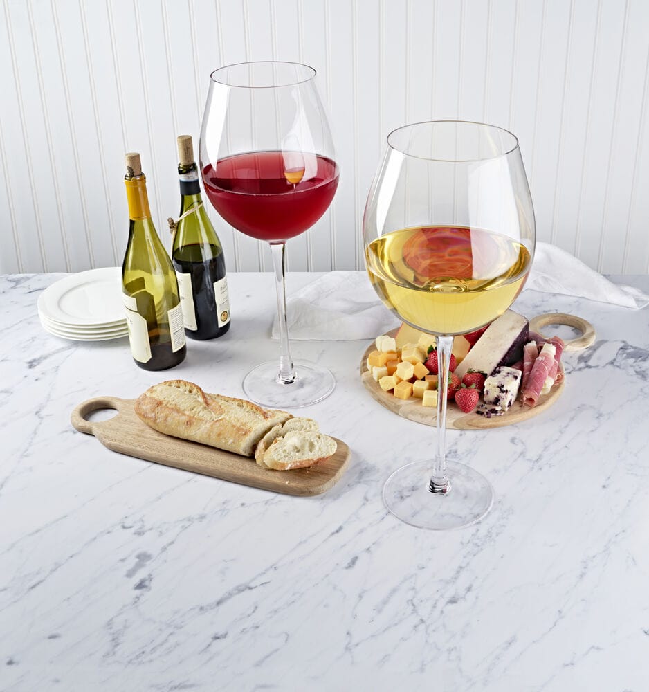 Lavish Set of 2 Oversized Wine Glasses. 17.75 IN - Image 2
