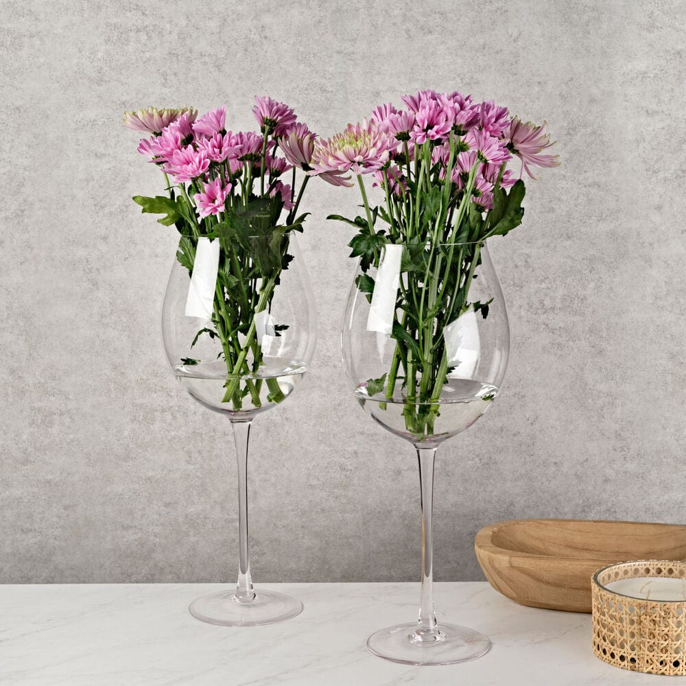 Lavish Set of 2 Oversized Wine Glasses. 17.75 IN - Image 7