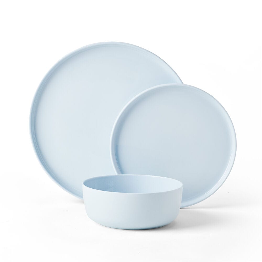 Madison 12 Piece Misty Blue Dinnerware Set. Service for 4 - Image 8