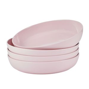 Madison Pink Set of 4 Pasta Bowls