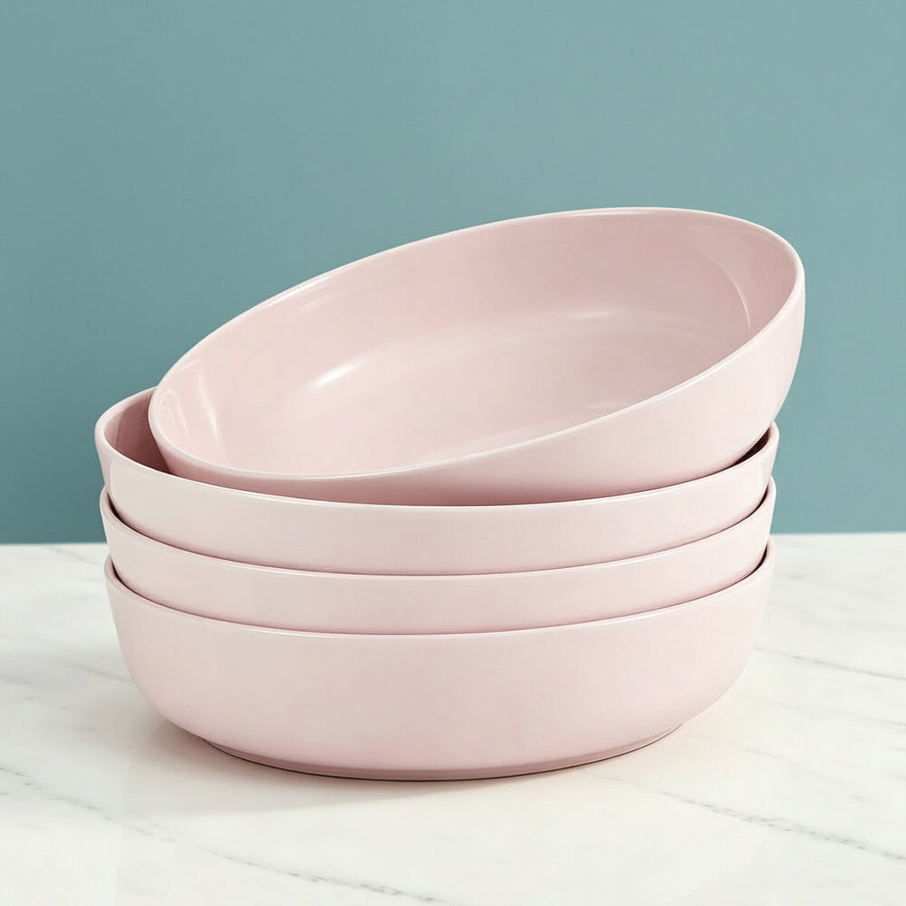Madison Pink Set of 4 Pasta Bowls - Image 2