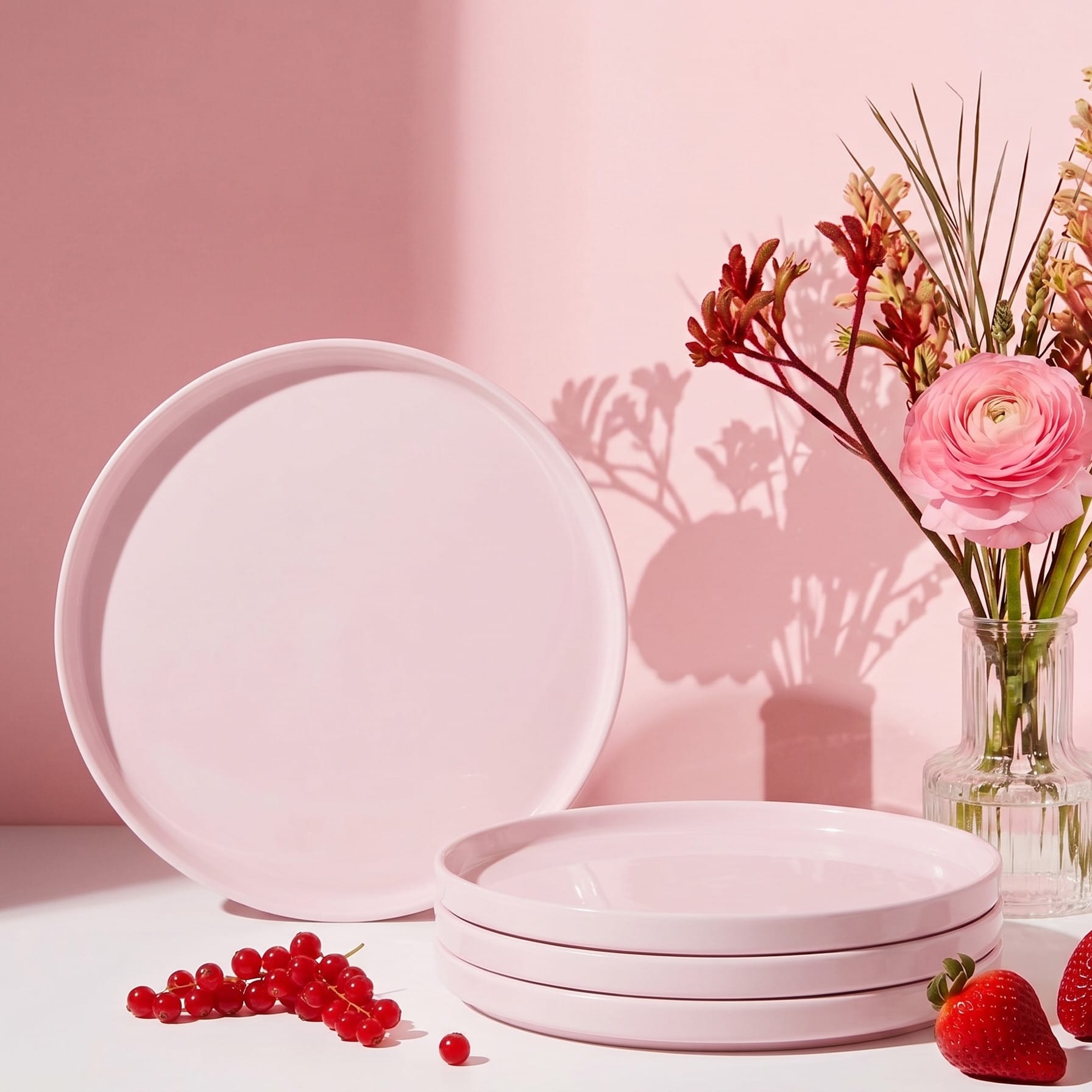 Madison Pink Set of 4 Salad Plates - Image 5