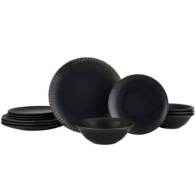 Oakley 12 Piece Dinnerware Set. Service for 4