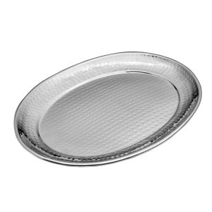 Radiance Hammered Oval Serving Tray