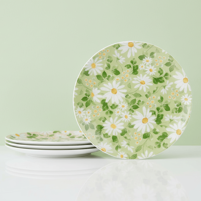 Pastel Petals Set of 4 Salad Plates - Image 2
