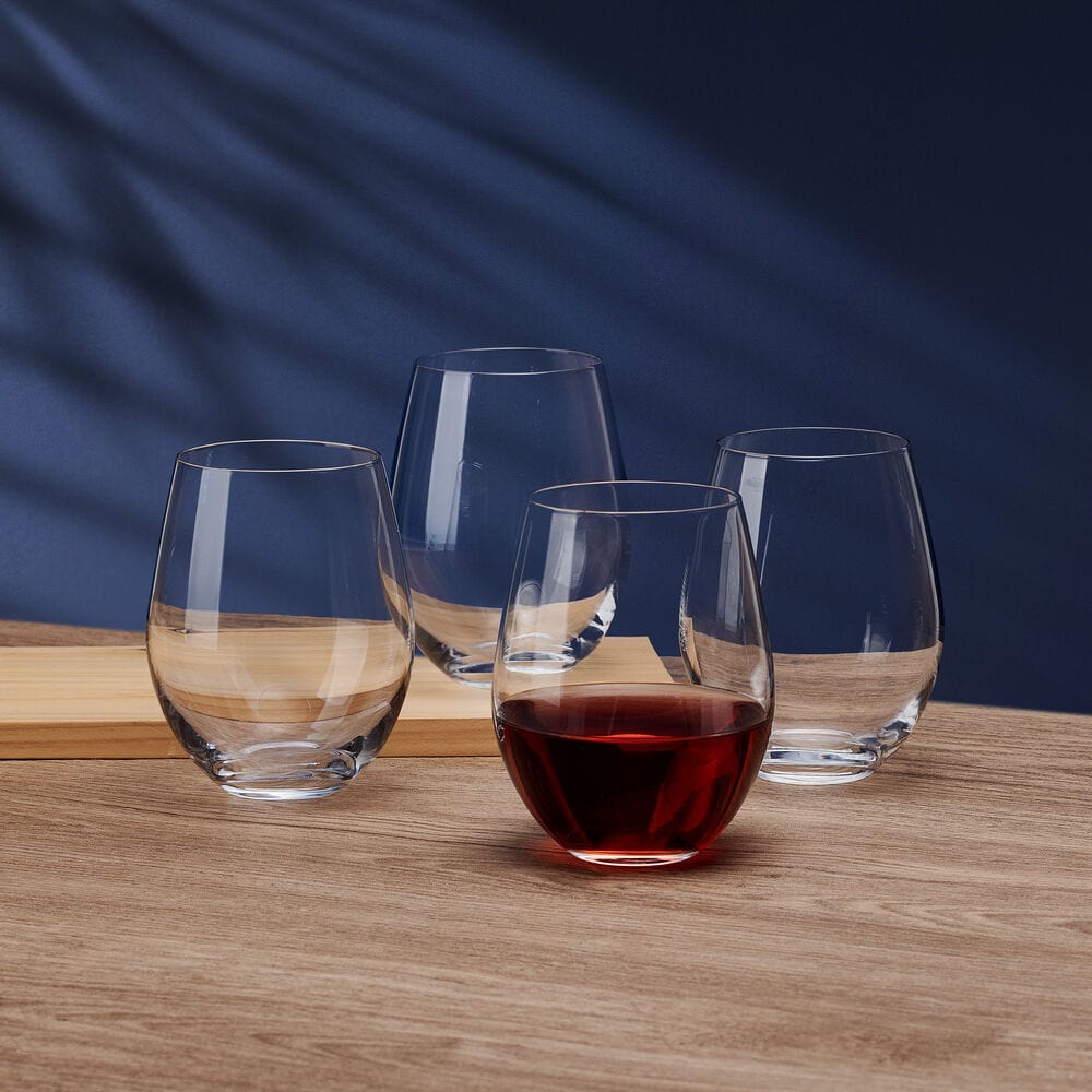 Samantha Set of 4 Stemless Wine Glasses - Image 3