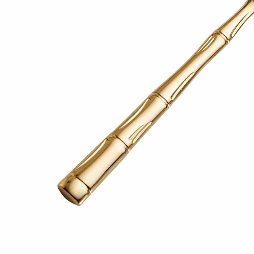 Bamboo Gold Pierced Serving Spoon - Image 2