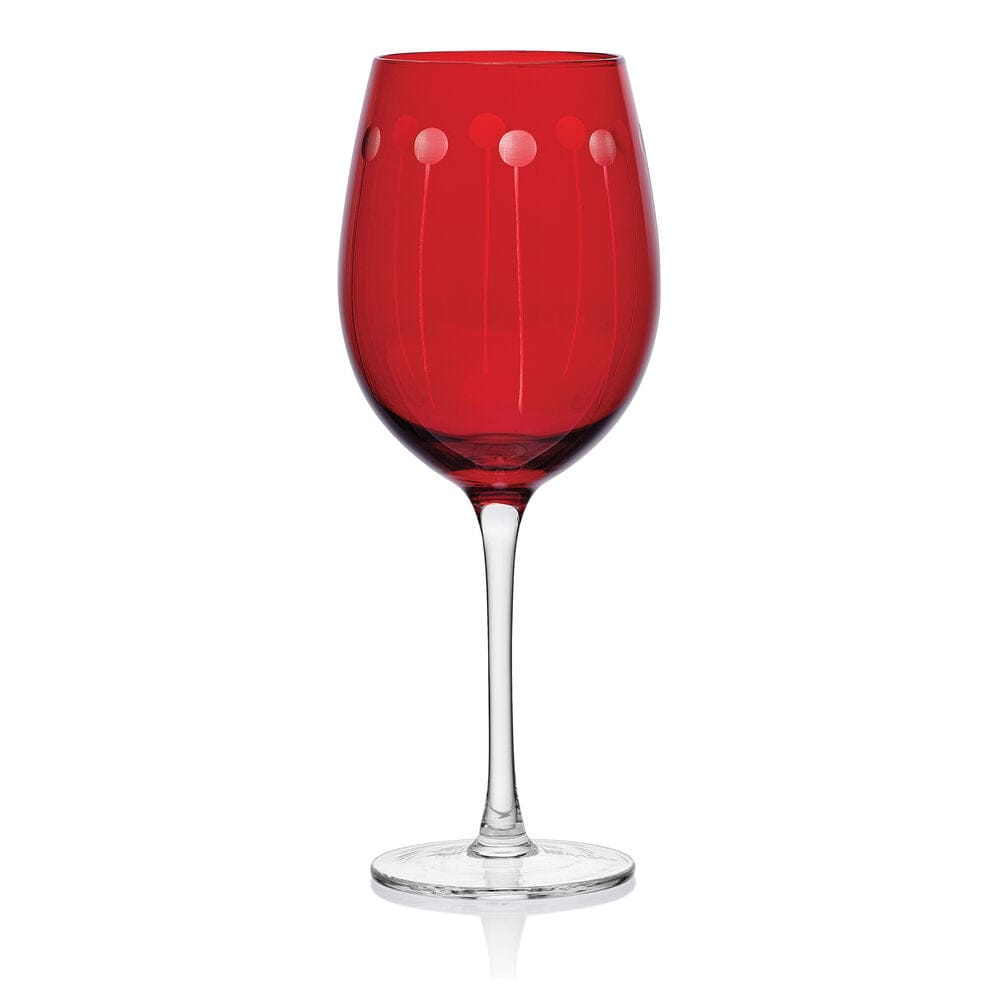 Cheers® Set of 6 Ruby Wine Glasses - Image 6