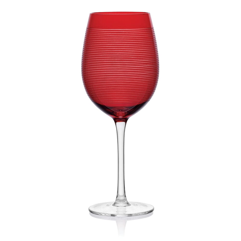 Cheers® Set of 6 Ruby Wine Glasses - Image 9