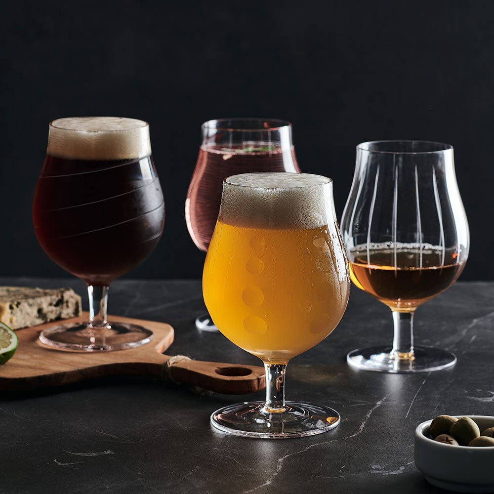 Cheers® Set of 4 Belgian Beer Goblet Glasses - Image 2
