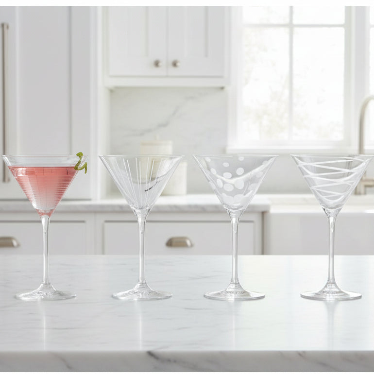Cheers® Set of 4 Martini Glasses - Image 4