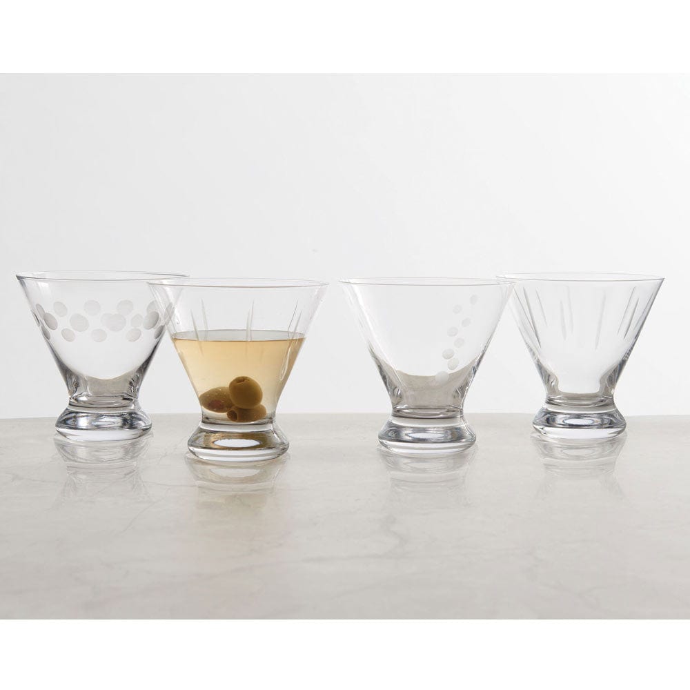 Cheers® Set of 4 Stemless Martini Glasses - Image 3