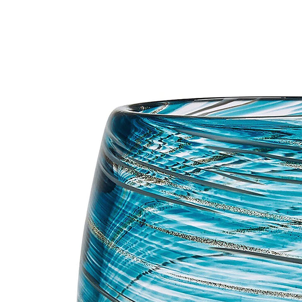 Color Swirl Set of 4 Stemless Wine Glasses - Image 4