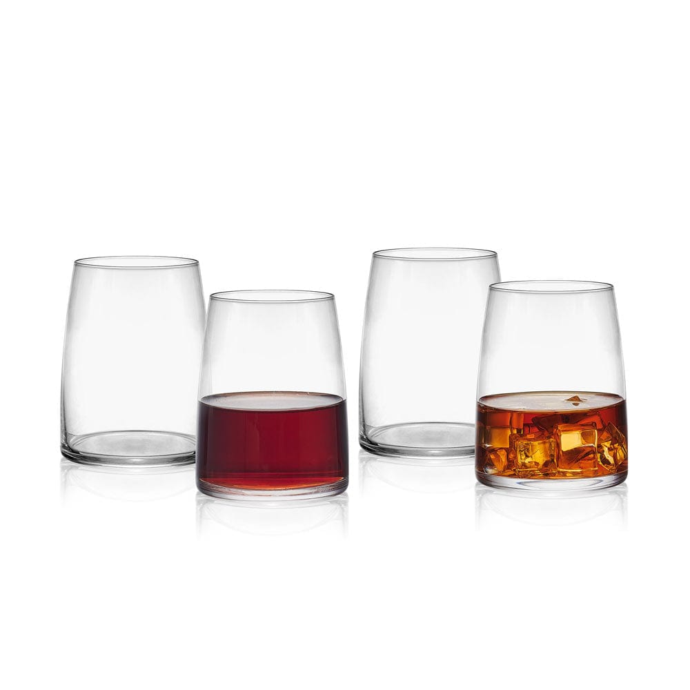 Cora Set of 4 Double Old Fashioned Whiskey Glasses