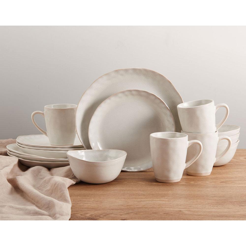 Cora White 16 Piece Dinnerware Set. Service for 4 - Image 3