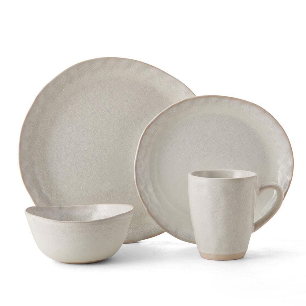 Cora White 16 Piece Dinnerware Set. Service for 4 - Image 10