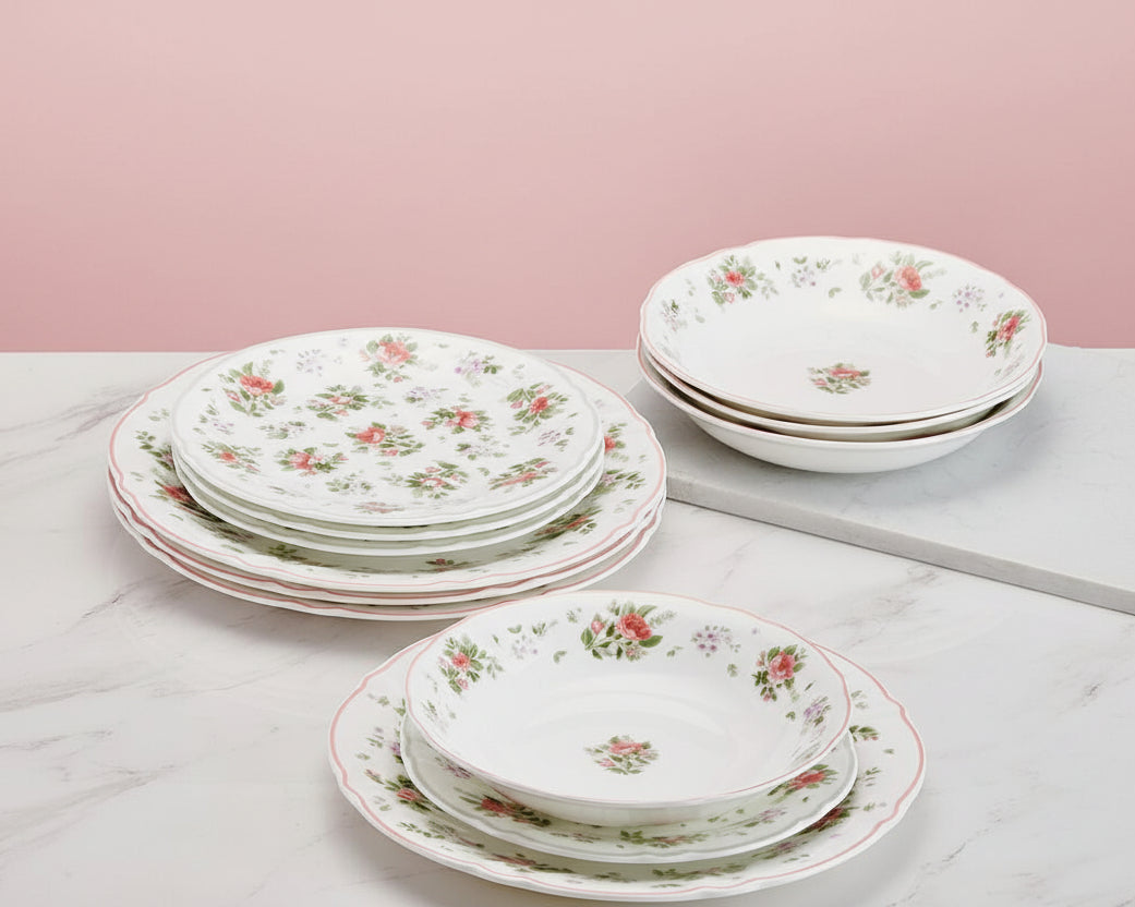 Darling 12 Piece Dinnerware Set Service for 4 - Image 2