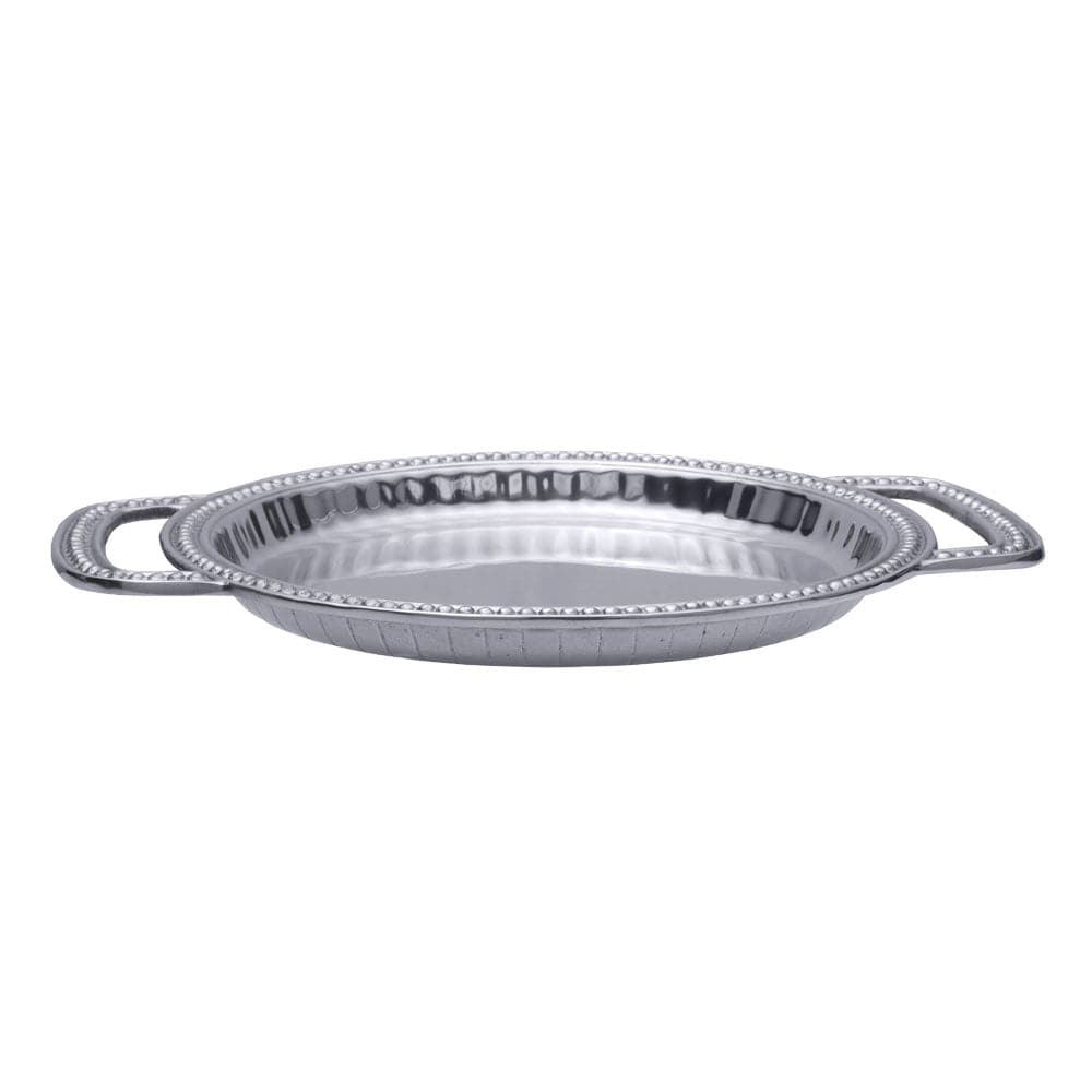 Flutes & Pearls Small Round Handled Tray - Image 6