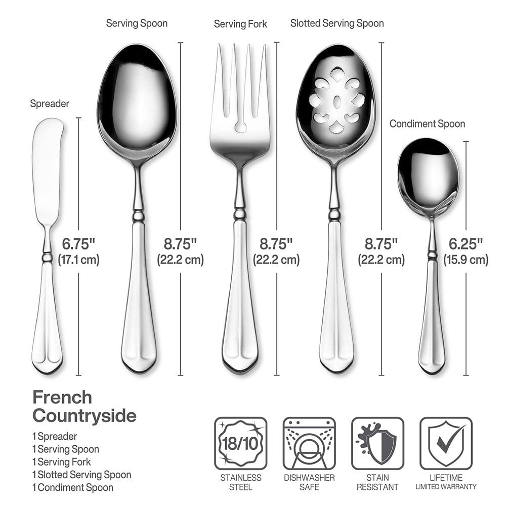 French Countryside® 65 Piece Flatware Set. Service for 12 - Image 6