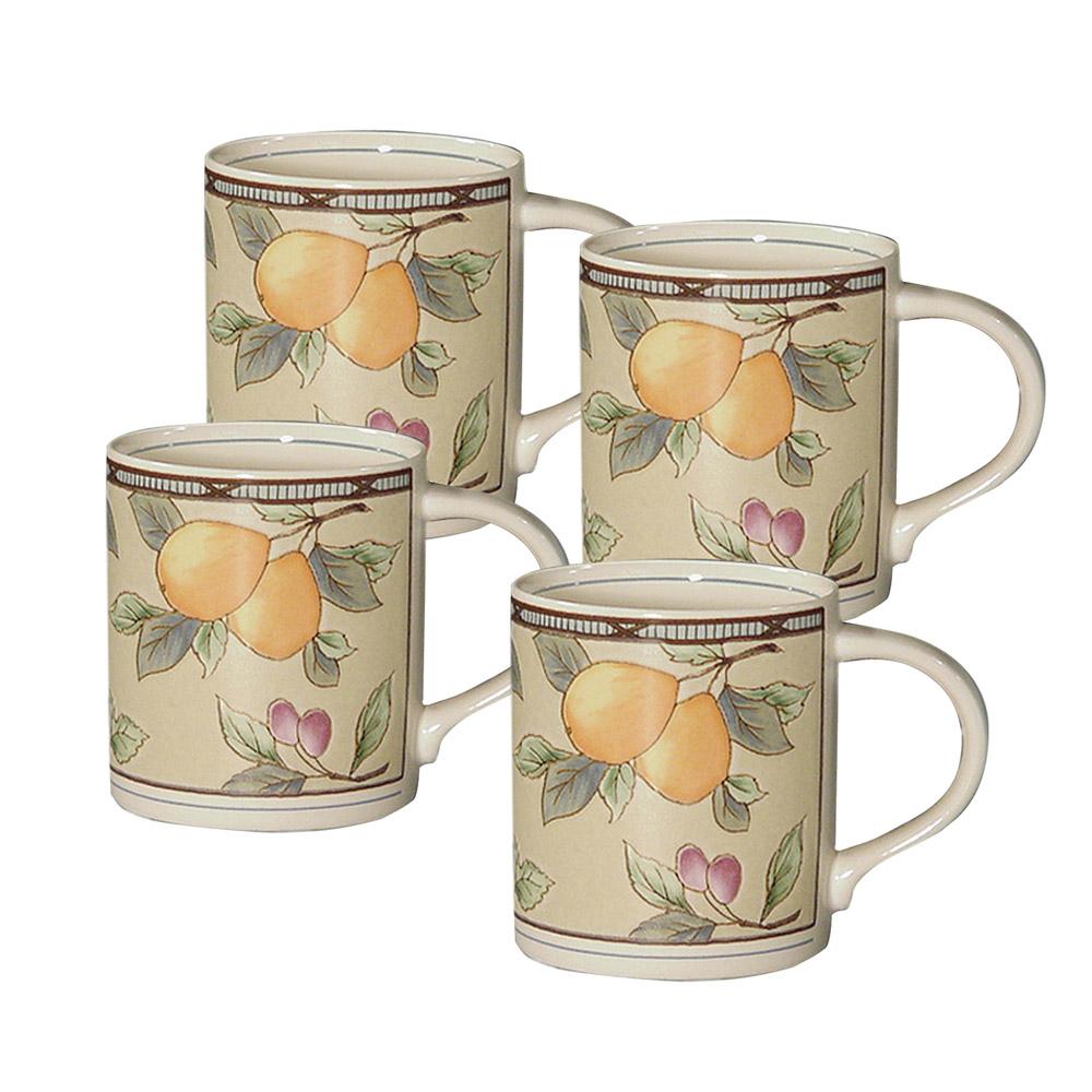 Garden Harvest® Mugs. Set of 4