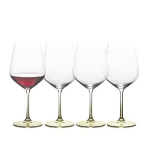 Gianna Ombre Sage Set of 4 Red Wine Glasses