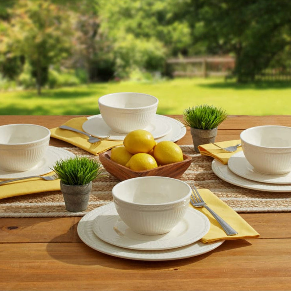 Italian Countryside® Melamine Outdoor 12 Piece Dinnerware Set. Service for 4 - Image 3