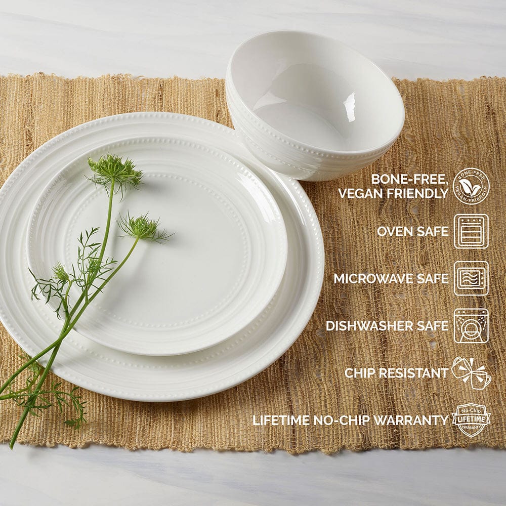 Kamryn Vegan Bone™ 12 Piece Dinnerware Set. Service for 4 - Image 2