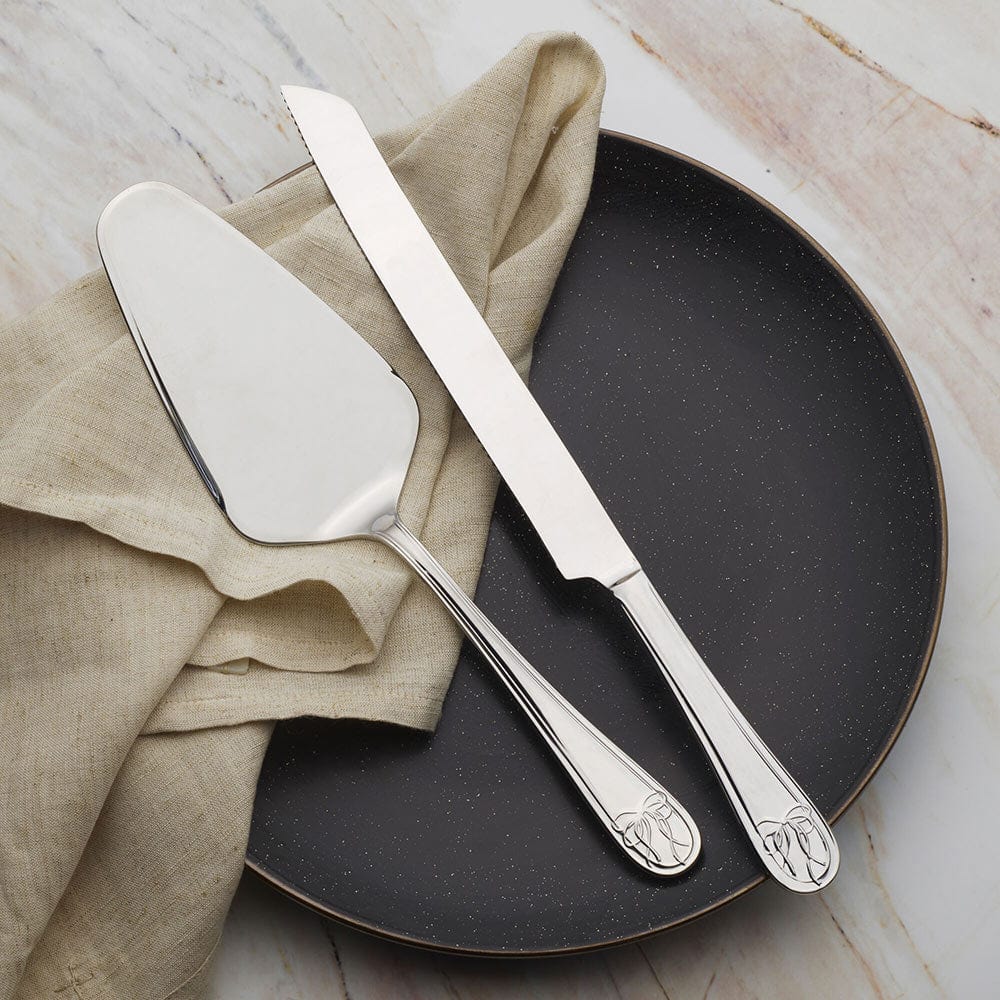 Love Story Cake Knife and Server Set - Image 3