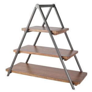 Madison 3 Tier Wood Serve Tray