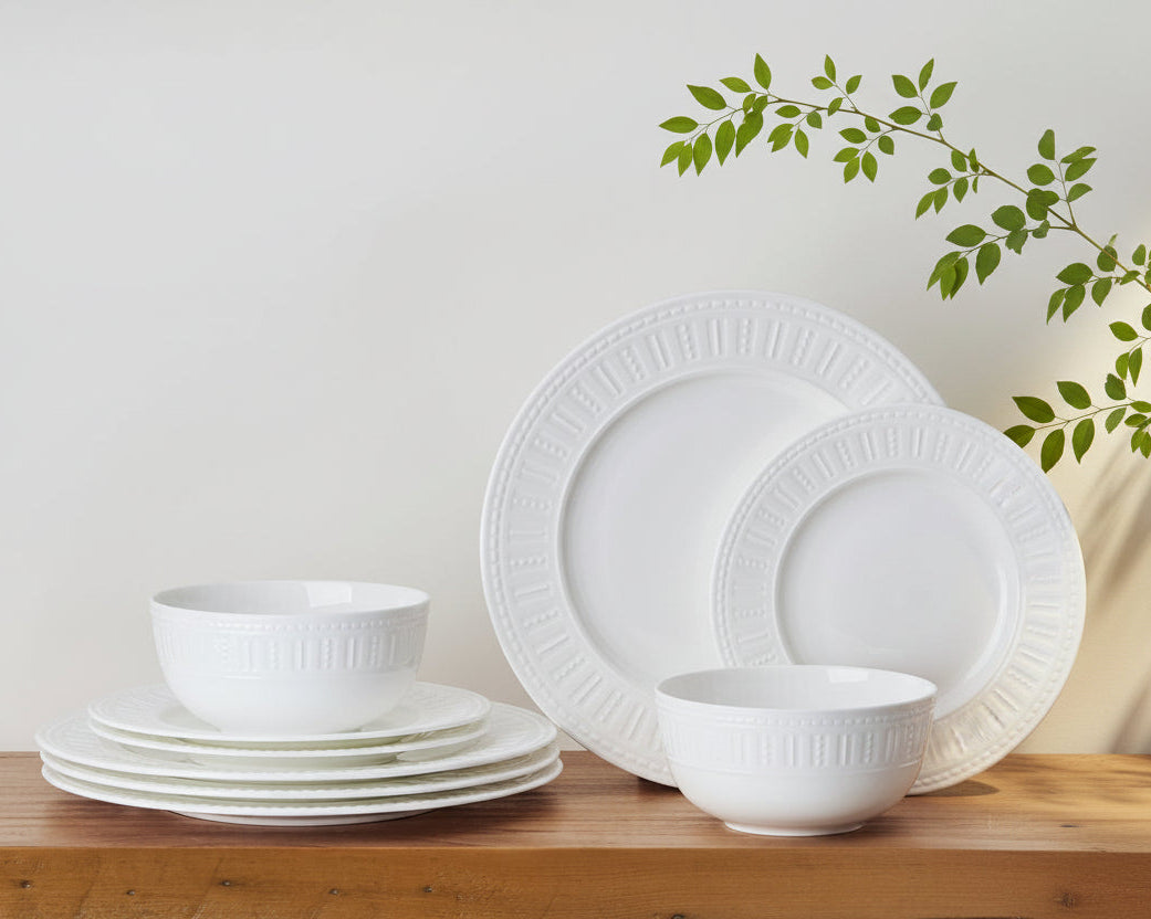 Miles 12 Piece Dinnerware Set. Service for 4 - Image 2