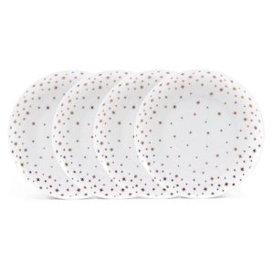 Millie Gold Set of 4 Dinner Plates