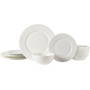 Patterson Vegan Bone™ 12 Piece Dinnerware Set. Service for 4