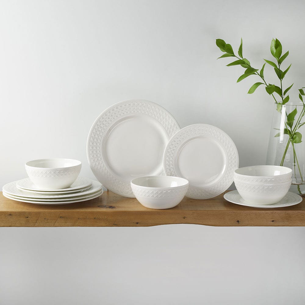 Patterson Vegan Bone™ 12 Piece Dinnerware Set. Service for 4 - Image 3