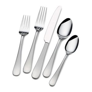 Satin Symmetry 20 Piece Flatware Set. Service for 4
