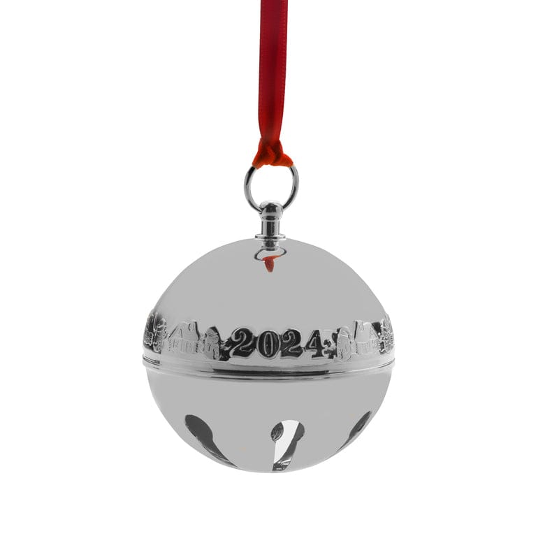 2024 Silver Plate Sleigh Bell Ornament 54th Edition - Image 3