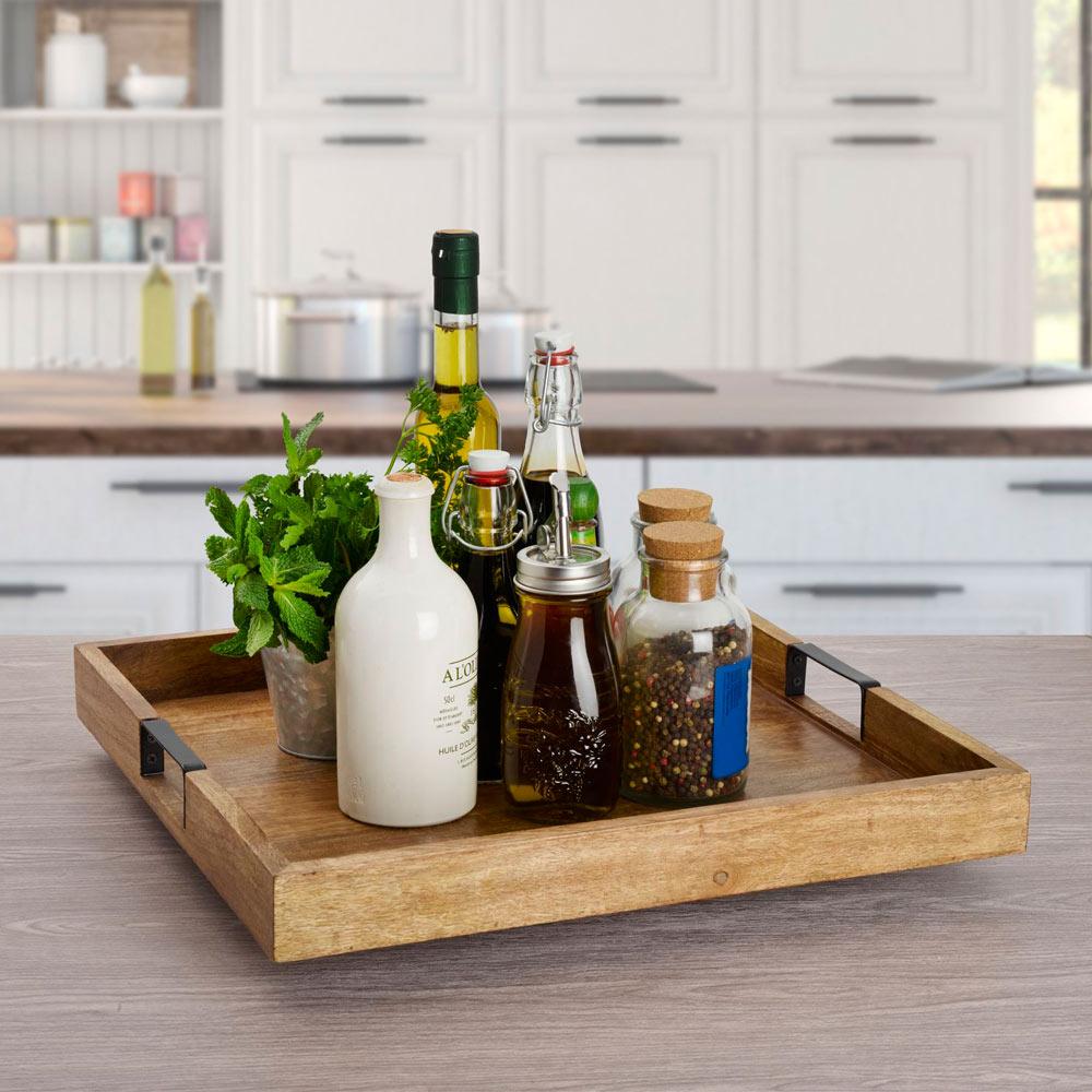 Square Lazy Susan Serving Tray - Image 4