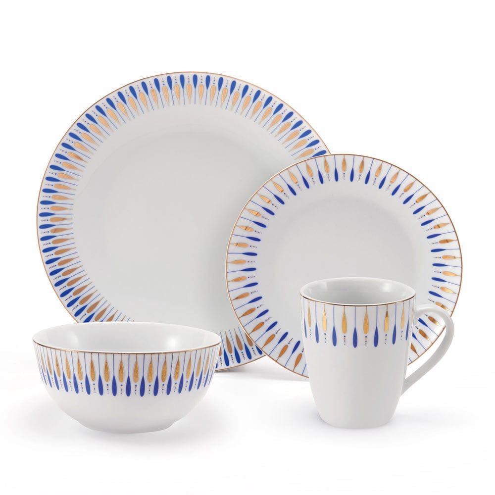 Starburst Blue 32 Piece Dinnerware Set. Service for 8 - Image 9