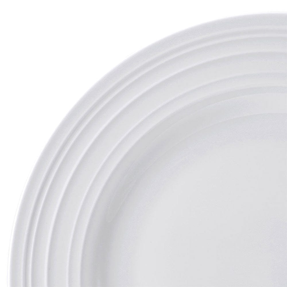 Swirl Bone 12 Piece Dinnerware Set with Pasta Bowls. Service for 4 - Image 4