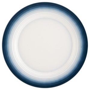 Swirl Ombre Blue Round Platter