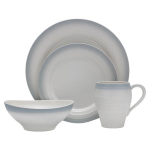 Swirl Ombre Grey 4 Piece Place Setting