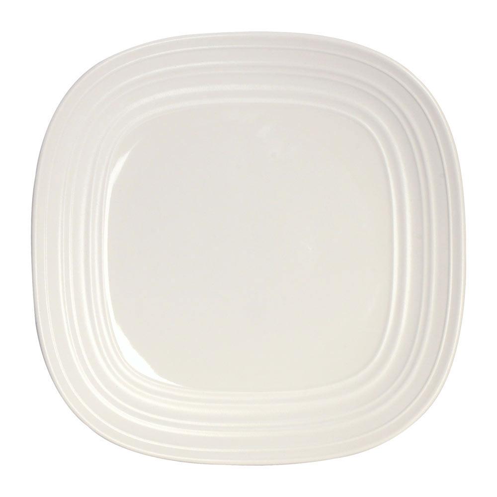 Swirl White Square 16 Piece Dinnerware Set. Service for 4 - Image 5