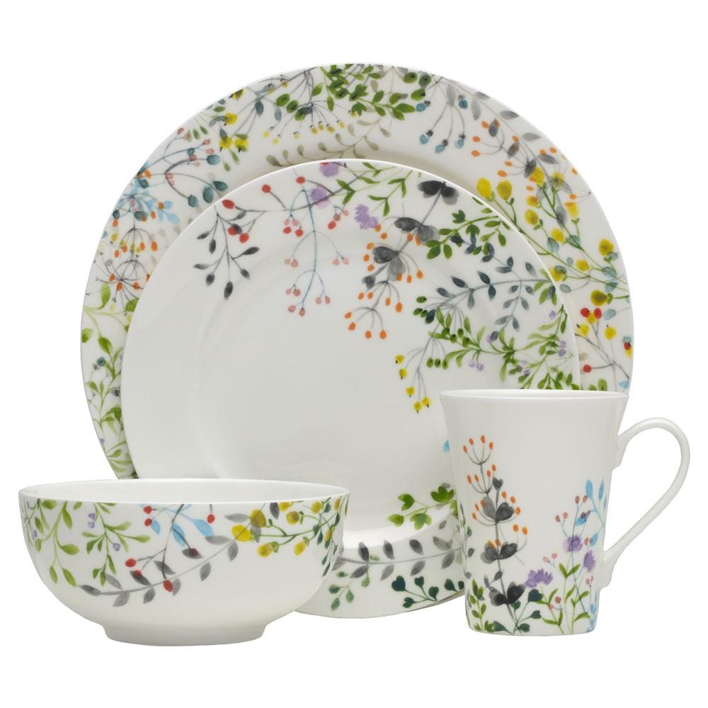 Tivoli Garden 16 Piece Dinnerware Set. Service for 4