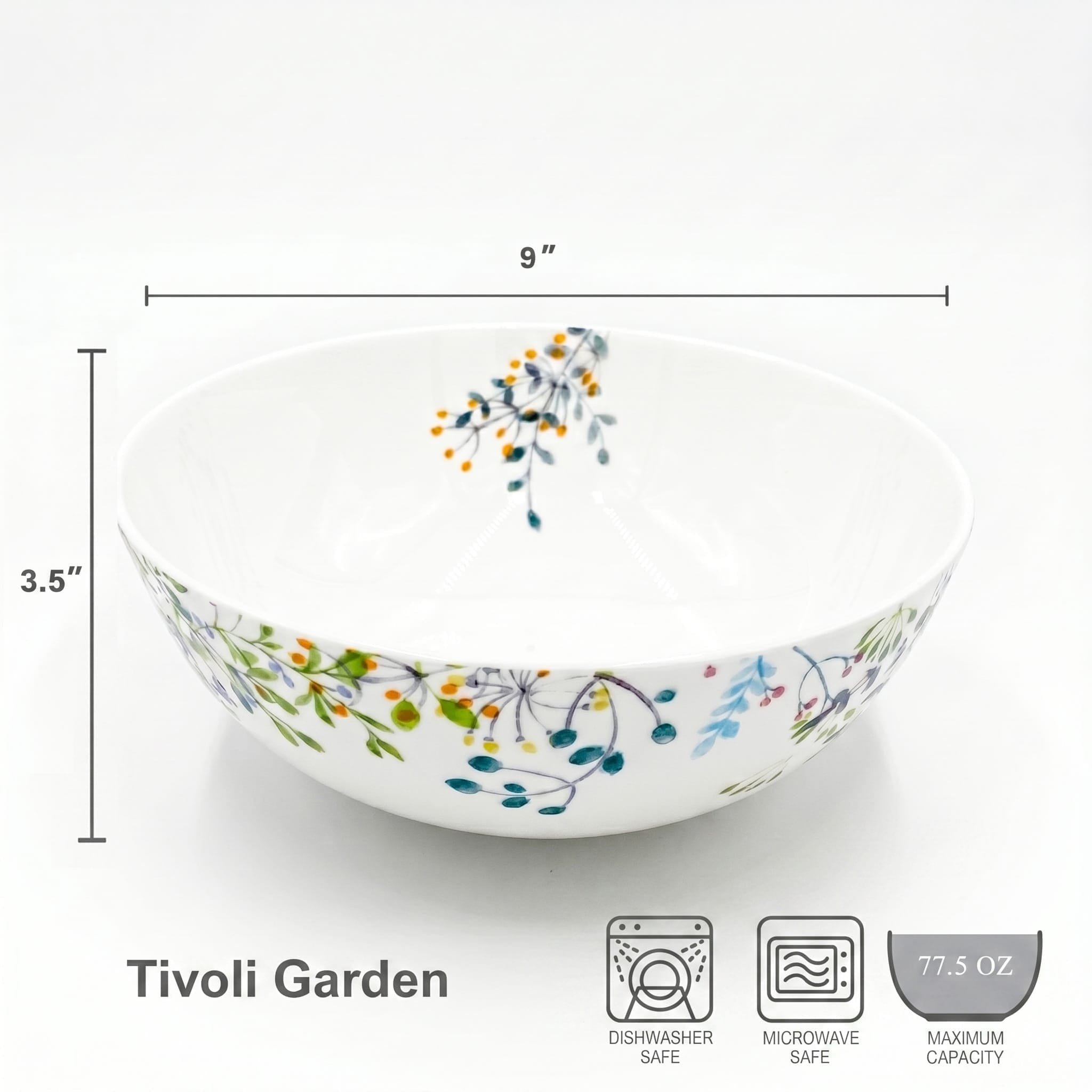 Tivoli Garden Serve Bowl. 9 - Image 3