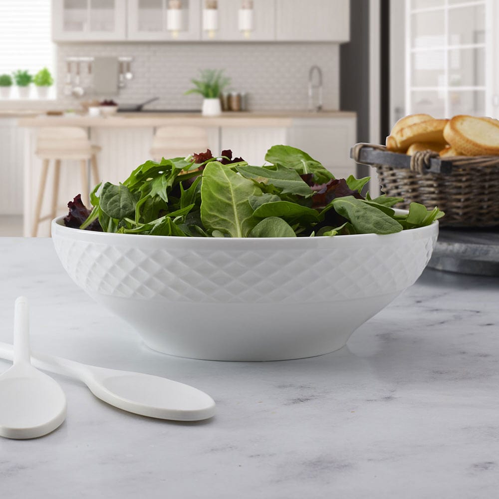Trellis White Vegetable Serve Bowl - Image 2